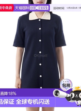 韩国直邮Thom Browne汤姆布朗针织Polo连衣裙女FJD129A J0223 415