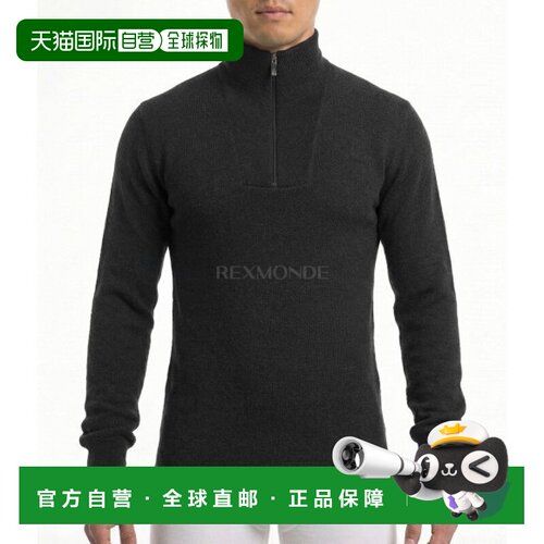 韩国直邮WoolPower 拉链龟领 400 黑色 (男装 7224) 长袖
