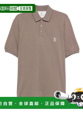 韩国直邮Brunello Cucinelli Polo T 恤 ME8548770COC13 米色 DOM