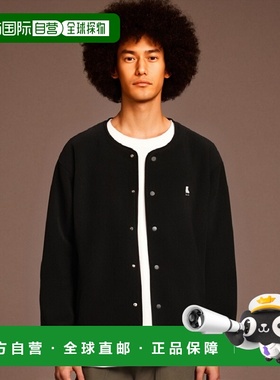 韩国直邮YALE HERITAGE DAN COLLARLESS FLEECE JACKET BLACK夹克