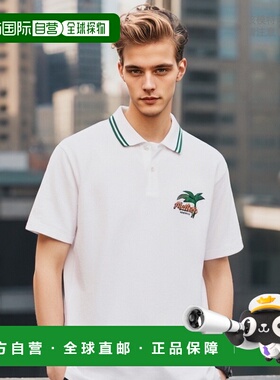 韩国直邮MALBON GOLF 男士Polo衫Palmtree graphic collar t-shir