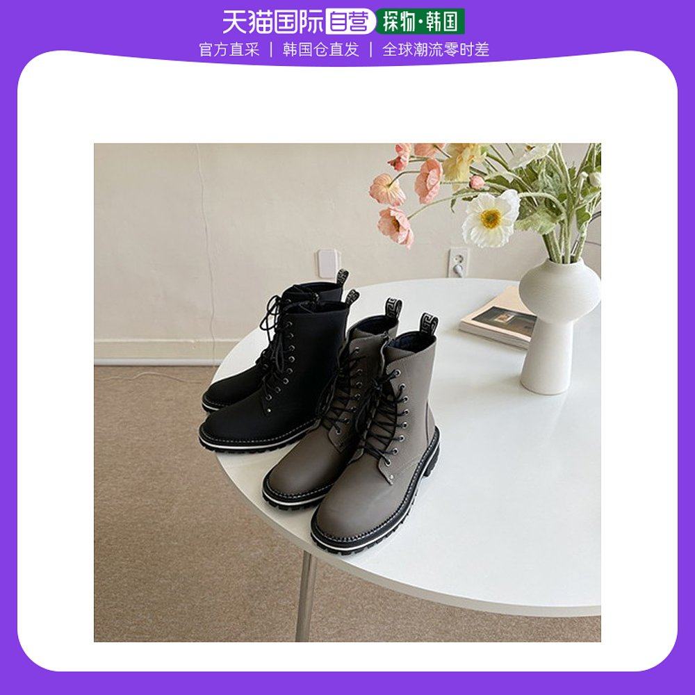 韩国直邮[ceres] [seres] 08性圆领蕾丝军靴 (4cm)