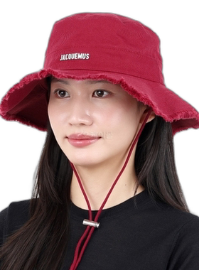 韩国直邮jacquemus帽子渔夫帽红色时尚淑女遮阳简约213ac002