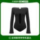 韩国直邮COURREGES24SS长袖 T恤女224JBD078JS0066 9999BLACK