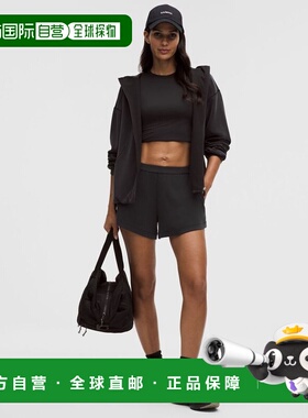 韩国直邮lululemon Drapey Softstreme HR 2.5 短裤 - BLK
