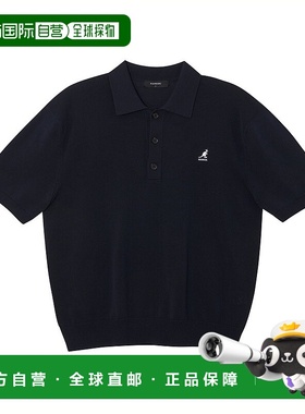 韩国直邮kangol 深藏青色半袖领针织衫 1898 (KRECKN18980)羊毛