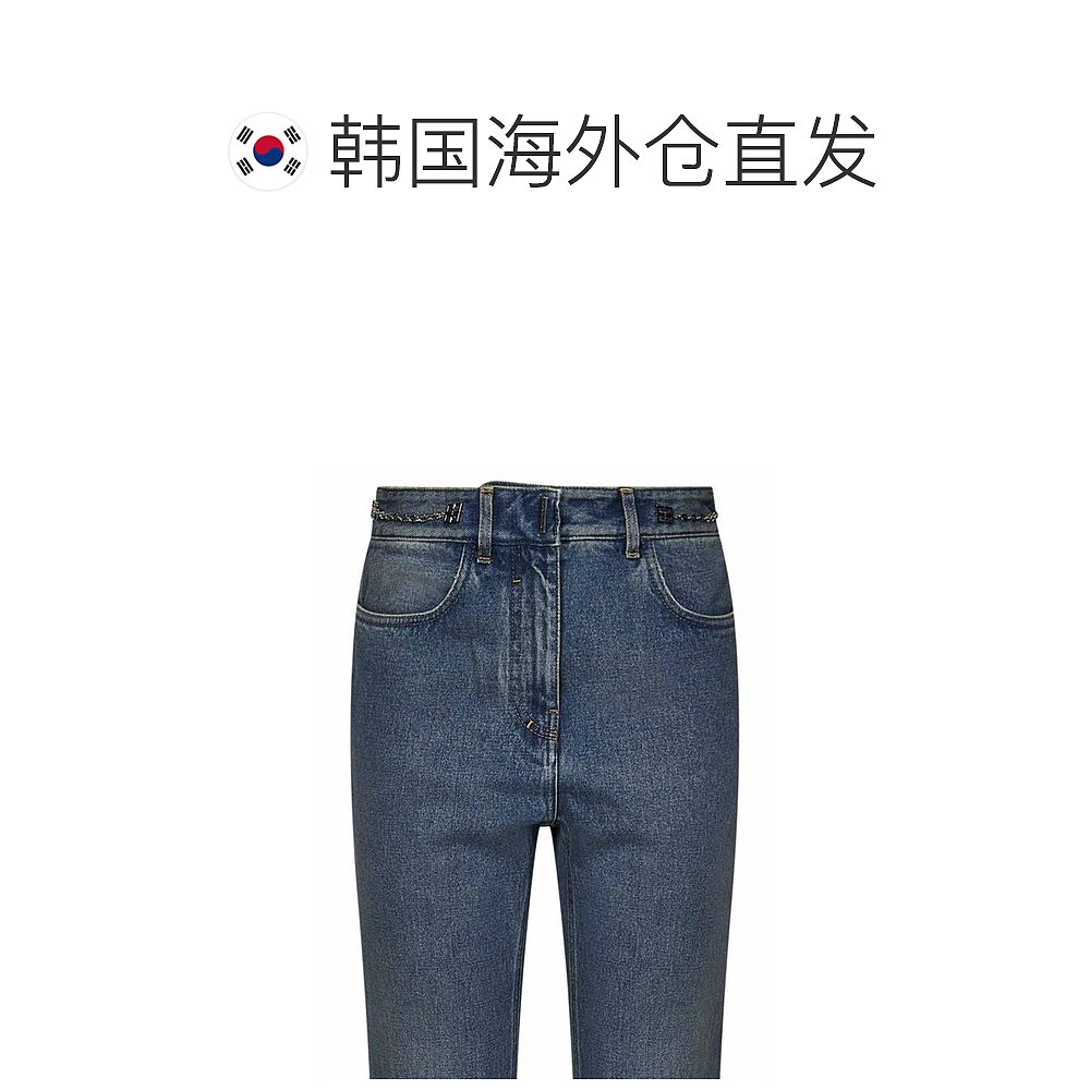 韩国直邮GIVENCHY24SS牛仔直筒裤女BW51145Y9N420BLUE