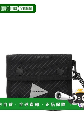 韩国直邮AND WANDER 反光 Rip 钱包 - 黑色 (5744987219-010) 半