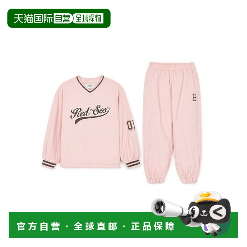 韩国直邮MLB M MLB 儿童长袖 Tee TQK 7AS2V0444-43PKL 校队梭织