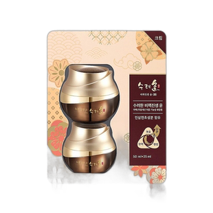 韩国直邮SooRyeHan秀雅韩秘策真生润面霜50ml+25ml营养淡化正品