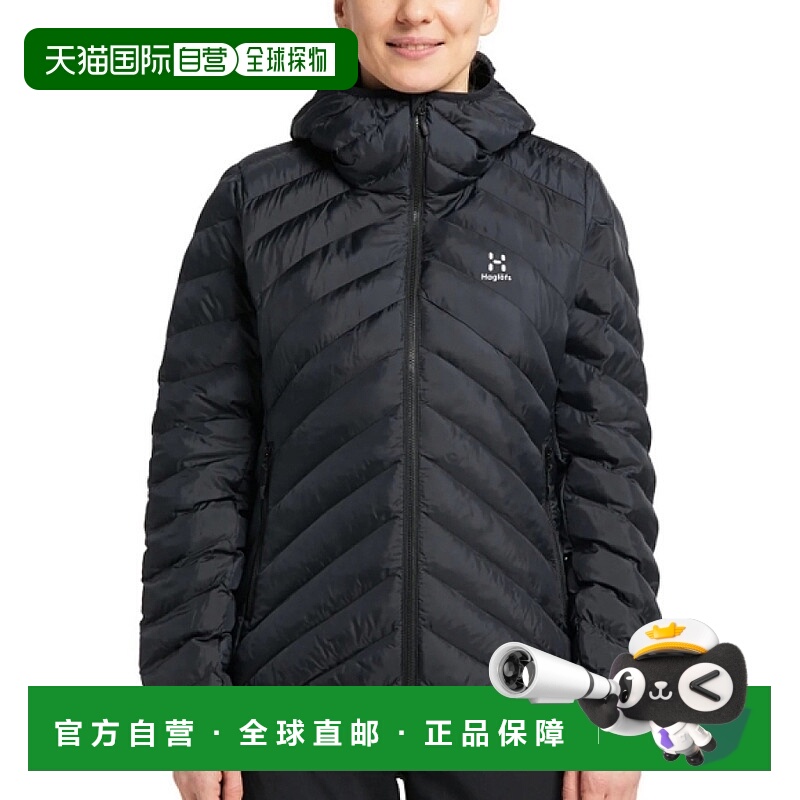韩国直邮HAGLOFS Sarna Mimic Hood W`s 纯黑色 (607776-2C5) 羽/