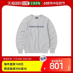 Crewneck Logo 韩国直邮THISISNEVERTHAT Heather 卫衣T Grey