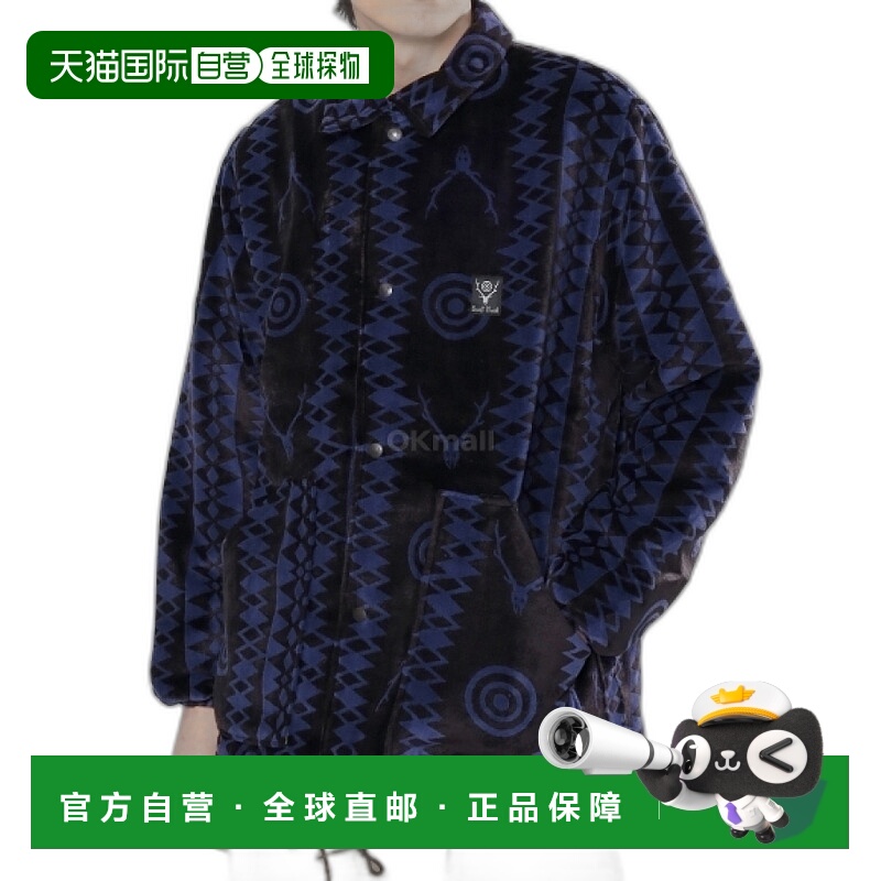 韩国直邮SOUTH2 WEST8 Coach Jacket 天鹅绒夹克 男士青年款 NS71