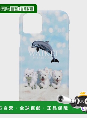 韩国直邮WAIKEI韩国小众设计师狗狗图案时尚日常手机壳YK22SSAC11