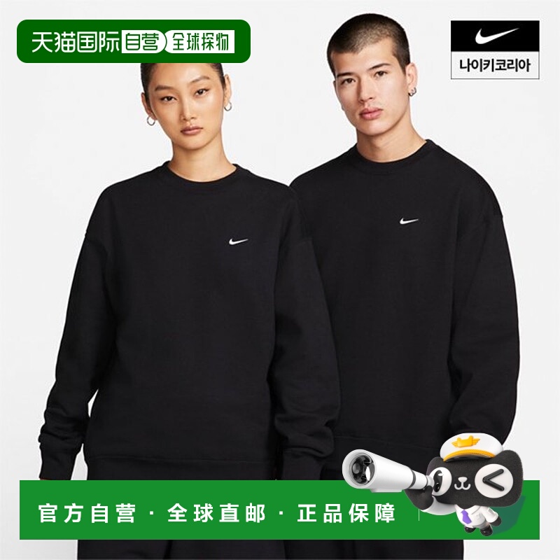 韩国直邮NIKE T恤 Solo Swoosh Fleece Crew DX1362-010