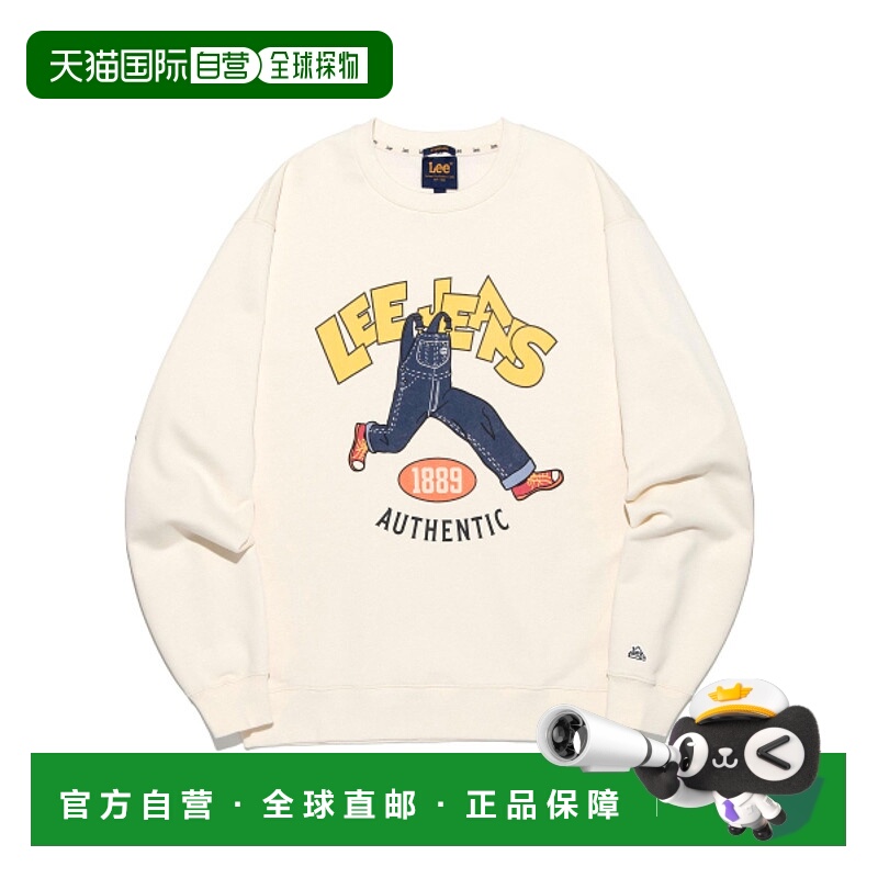 韩国直邮LEE正品美式复古新品男女同款卫衣LE2503CR08CM