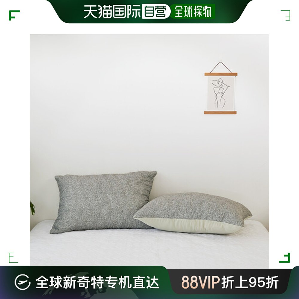 韩国直邮Eco抗菌绗缝枕头套 40x60 BRIENGRAY 2个套装