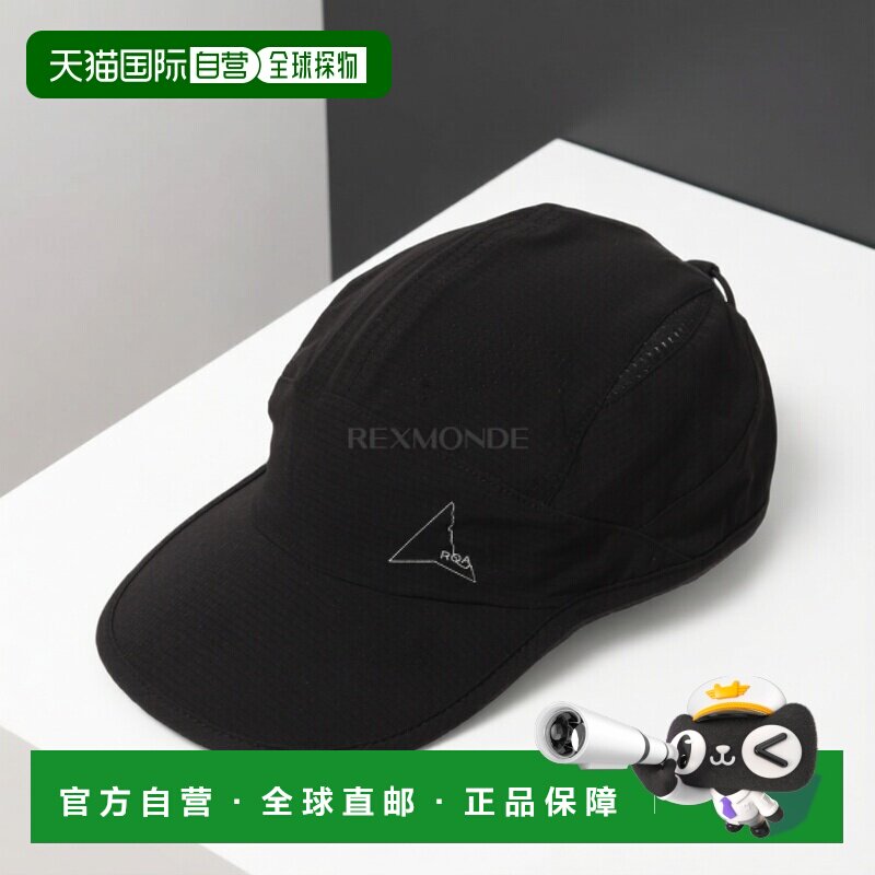 韩国直邮ROA AAIR FLOWEAVE 跑步帽 (YBUW210FA05-BLK0001) 帽子 - 实物图