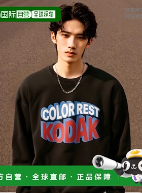 韩国直邮KODAK正品新款美式校园时尚运动男女同款卫衣K3423LFSN2B