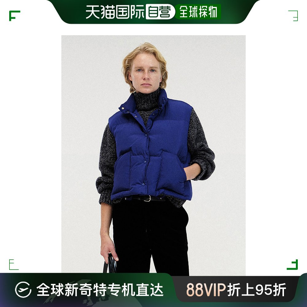 韩国直邮NOTHING WRITTEN正品羽绒马甲305054292Cropped puffer v