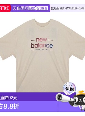 韩国直邮NEW BALANCE 短袖 T 恤 DQJ NBNEFCOG22-35 WT53916 W Re