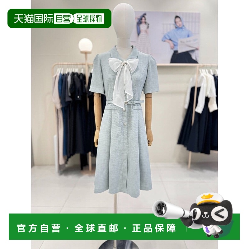 韩国直邮JJ JIGOTT [釜山] [JJGOTT] 袖口缎带系带喇叭连衣裙 GR6