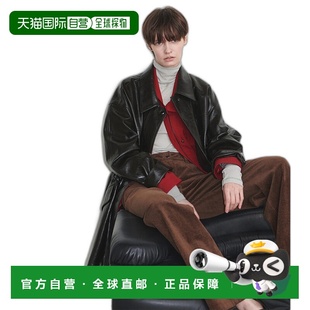 女士女士精品 string Faux Draw Jacket Leather 韩国直邮LOEUVRE