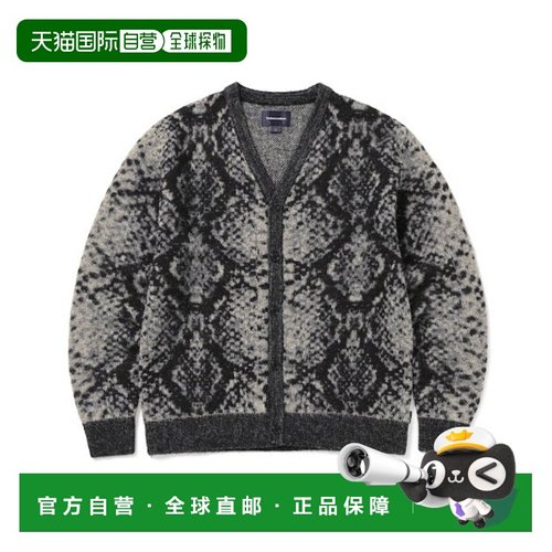 韩国直邮THISISNEVERTHAT 开衫Phyton Jacquard Knit Cardigan Bl