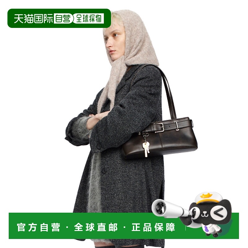 韩国直邮OSOI女士通用款女包SHOULDER BROCLE MINI [STAIN BROWN]