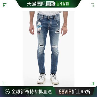 韩国直邮DSQUARED2牛仔直筒裤男S78LB0100 S30817 470Blue