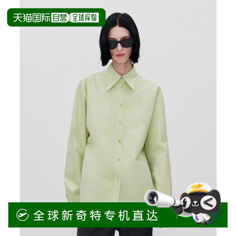 韩国直邮RE RHEE 女士女衬衫RP2STO026-0-LR LOGO PATCH SHIRT LIME