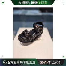 韩国直邮SUECOMMA BONNIE 平底金属锁扣装饰凉鞋 DW2AM24004BLK