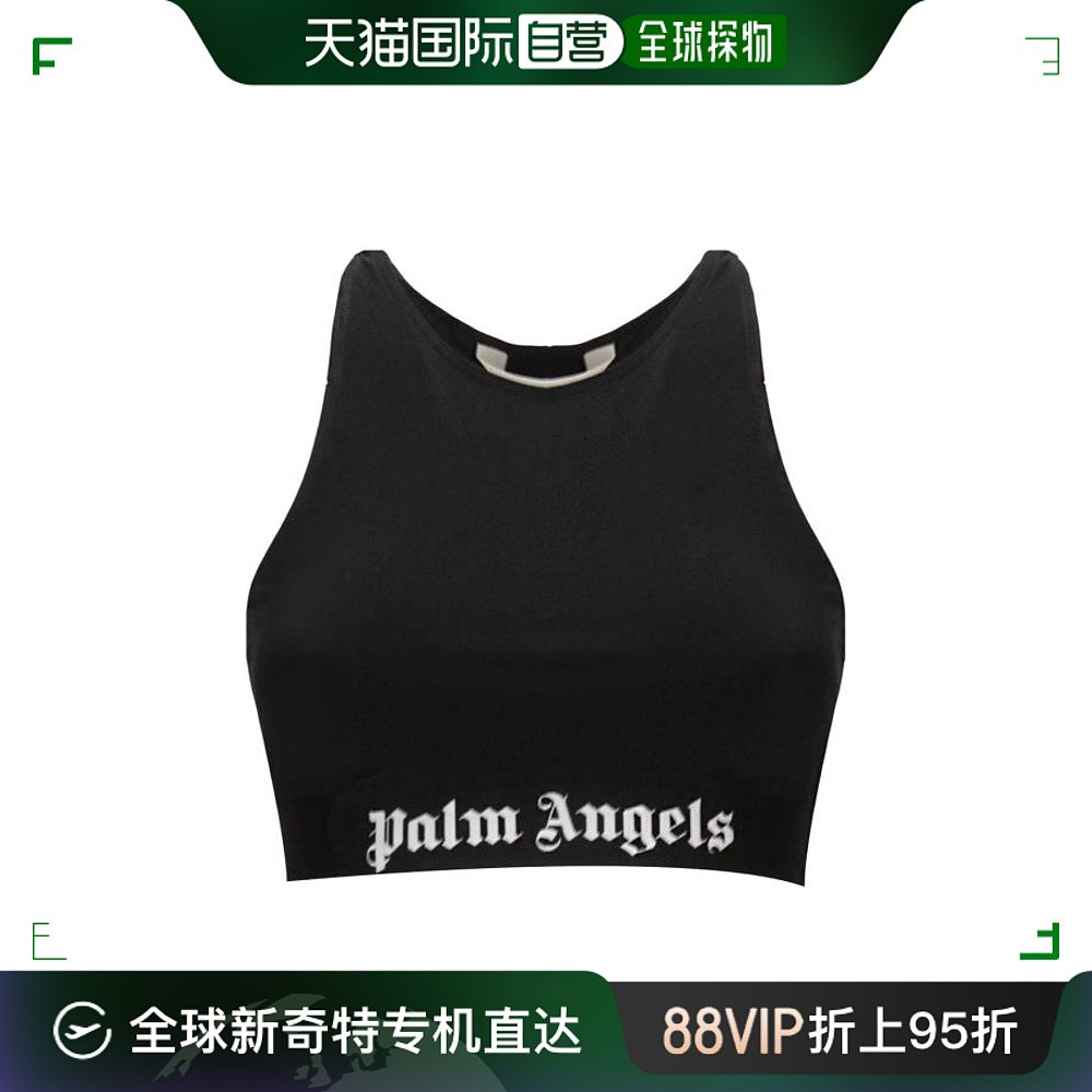 韩国直邮PALM ANGELS24SS短袖T恤女PWVO024S24FAB001Black whit