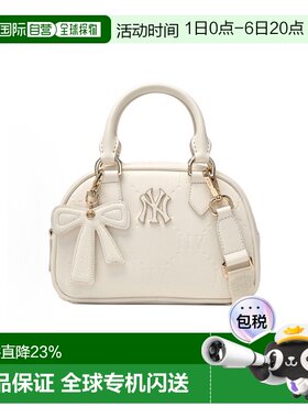 韩国直邮MLB蝴蝶结挂件钻石老花斜挎包26春夏新款7ACRM056N