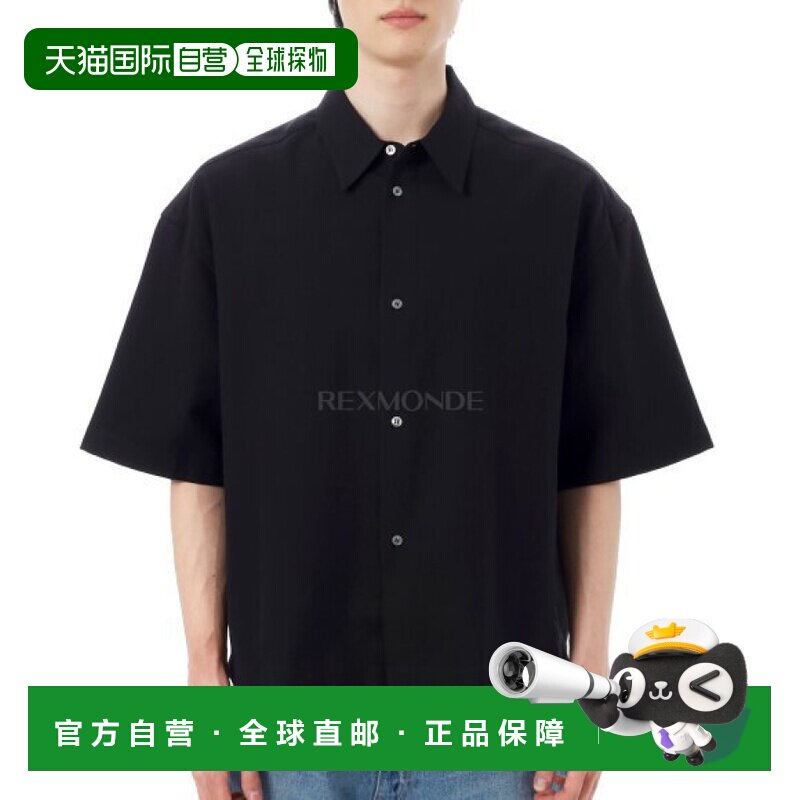 韩国直邮STUDIO NICHOLSON SANKO SNM SS 黑色衬衫 (1267) 短袖衬图片
