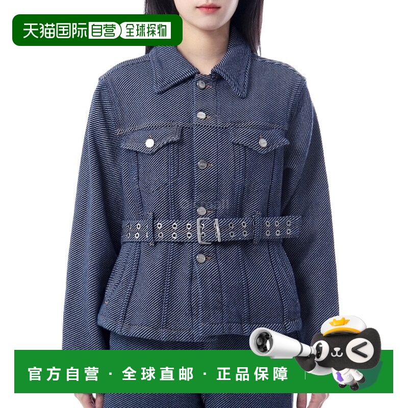 韩国直邮GANNI 蓝色斜纹牛仔夹克（J1687 077） 牛仔夹克