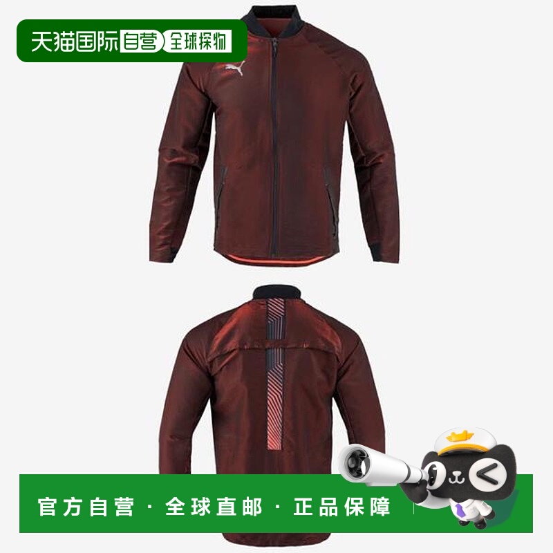 韩国直邮PUMA 耐克运动夹克独特的休闲酒红色航空夹克学院学生装