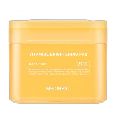 韩国直邮MEDIHEAL 美迪惠尔 维生素斑痕棉片 黄色100片/180ml