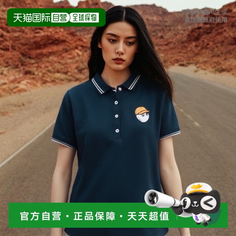 韩国直邮MALBON GOLF 女装T恤M4122PTS13NVY正品高档舒适透气百搭