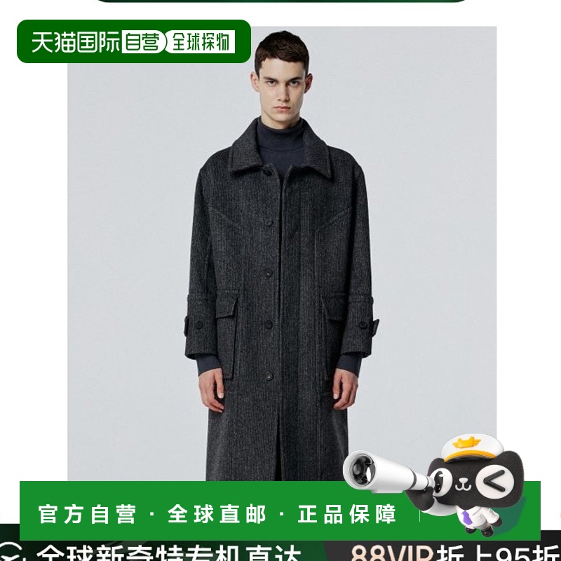 韩国直邮VIVASTUDIO 男士外套DIVIDE BALMACAN COAT [MULTI BLACK
