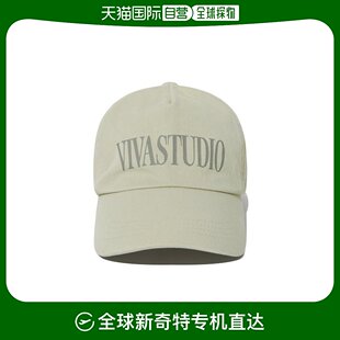 帽子LOGO 韩国直邮VIVASTUDIO P0000G 男士 LIGHT BEIGE BALLCAP