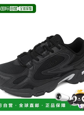 韩国直邮FILA Whella Recharge24 男子跑步鞋运动鞋（全黑色） 1R