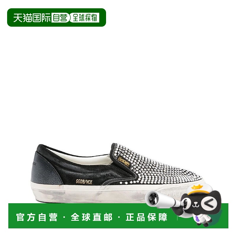 韩国直邮GOLDEN GOOSE 골든구스 VCE 水晶点缀坡跟运动鞋 10443810832