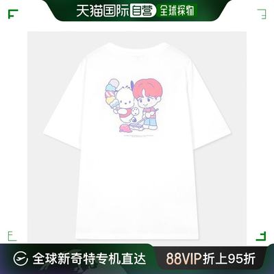 韩国直邮SPAO T恤 NCT X SANRIO 短袖T恤(红色)_SPRLC37U07