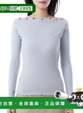 韩国直邮Baserange Tav 长袖 T 恤（哈丁蓝色）(TOTVL-RC-SU25)