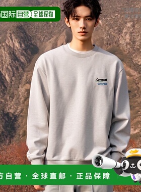 韩国直邮COVERNAT 卫衣CO2303CR04HG公用FLEECED MULTI LOGO SWEA
