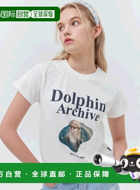 韩国直邮WAIKEI韩国小众设计师狗狗图案时尚日常T恤YK22HSTS02