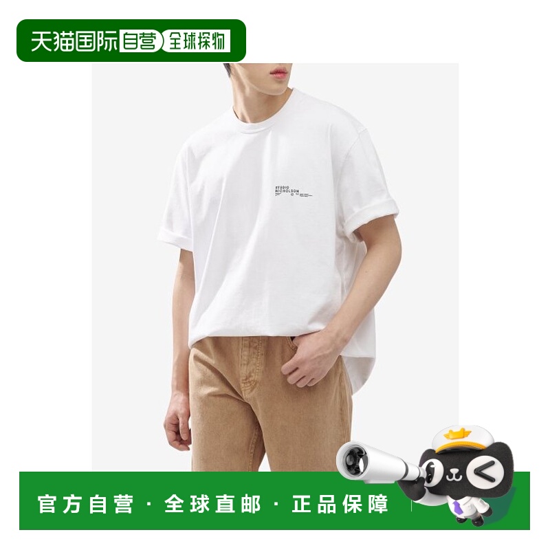 韩国直邮STUDIO NICHOLSON 男士T恤MODULESNM1167WHITESS24