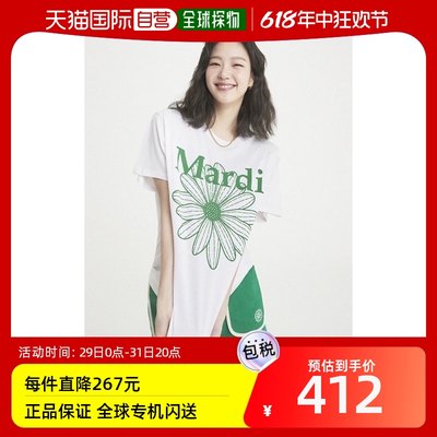 韩国直邮mardi mercredi T恤 MARDI MERCREDI T 恤 FLOWERMARDI