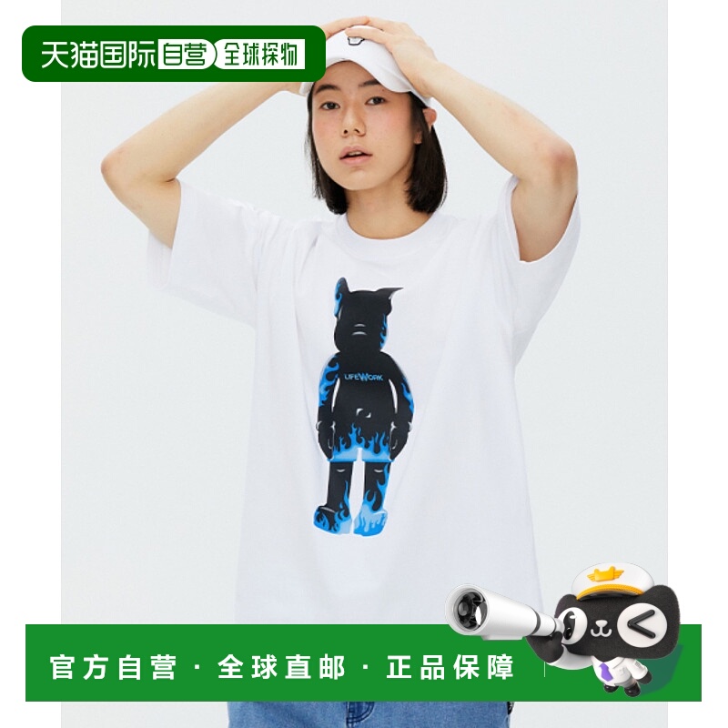 韩国直邮LIFEWORK 公用新款男士T恤LW232TS418男装
